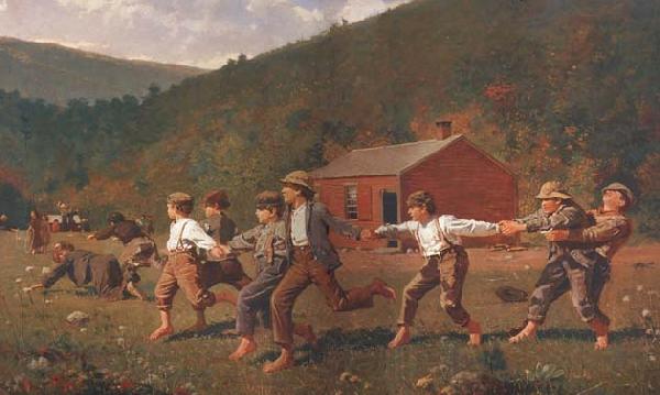 Winslow Homer Snap the Whip (mk44) Germany oil painting art